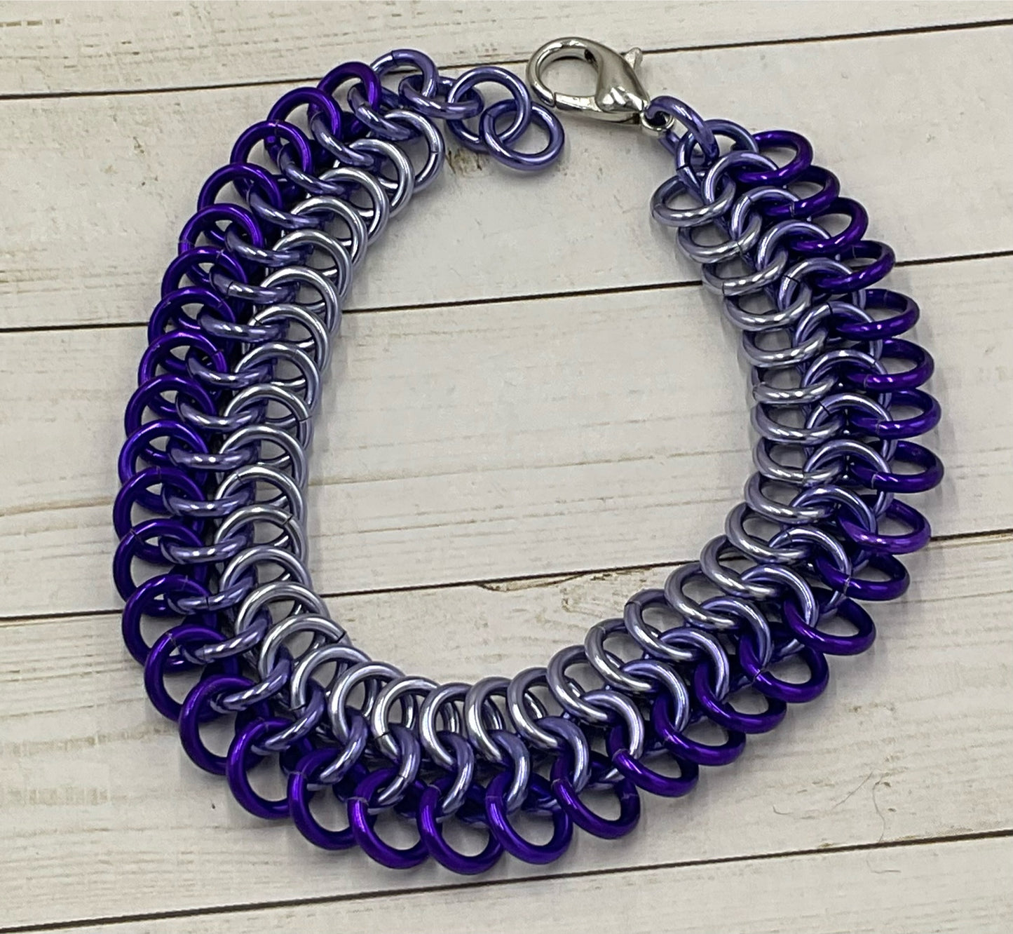 Shades of Purple Flat Bracelet