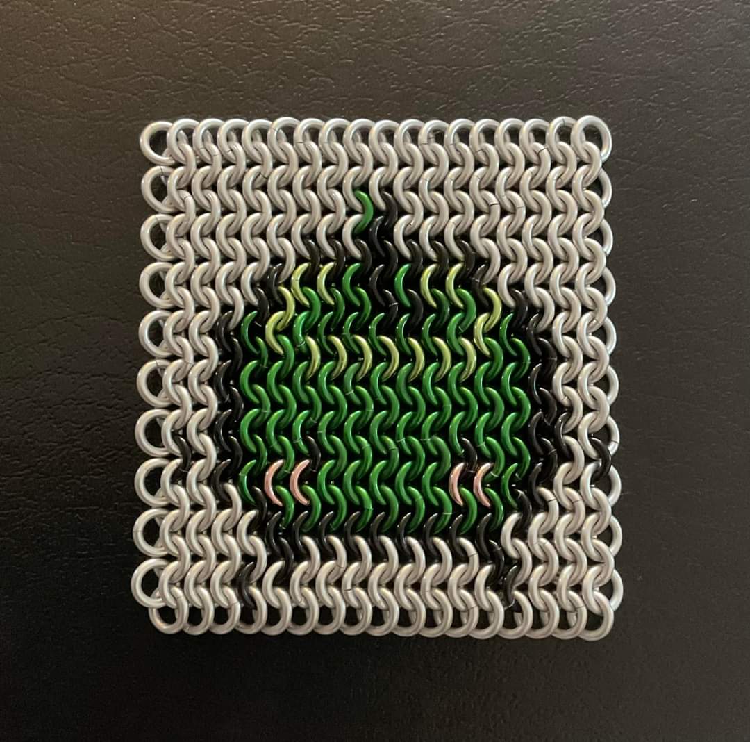Little green cutie Pixel Art Fidget MADE TO ORDER