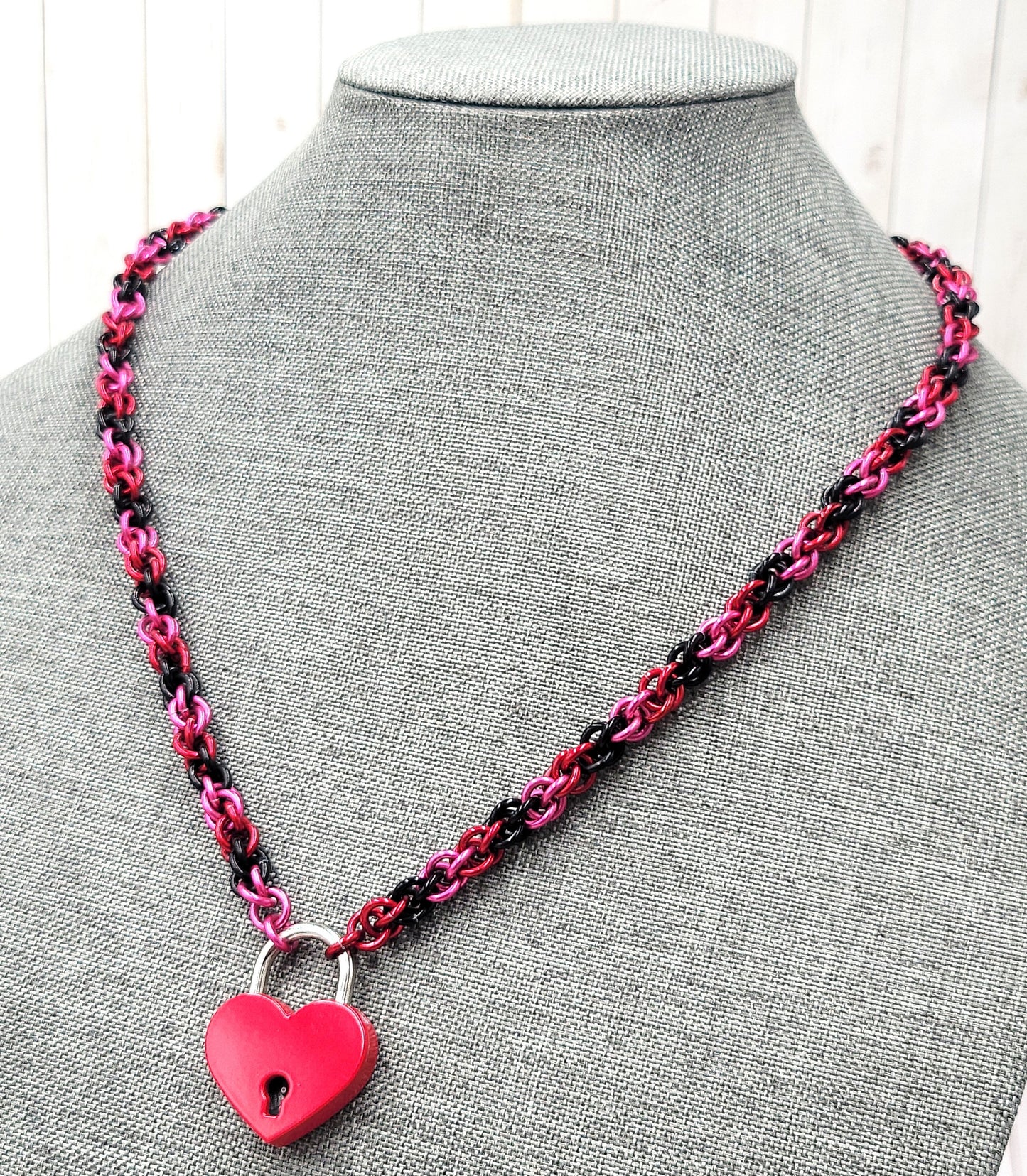Valentine Heart Lock Collar