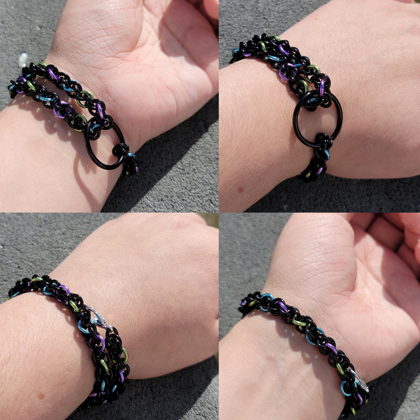 Rainbow Lariat Style Bracelet / Anklet